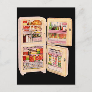 Kühlschrank Postkarte