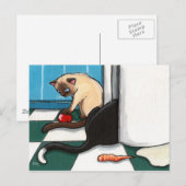 Kühlschrank Raiders Cat Postkarte (Vorne/Hinten)