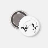 Kühlschrank scheuer Terrier Magnet (Vorderseite/Rückseite)