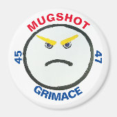 Kühlschrank-Taste GRIMACE MUGSHOT Magnet (Vorne)