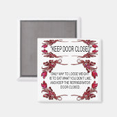 KÜHLSCHRANK TÜR MAGNET (Vorderseite/Rückseite)