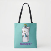 Kühlschrank von Milch Cartoon Tasche (Vorderseite)