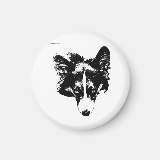 Kühlschrank-Wache Corgi Magnet (Vorne)
