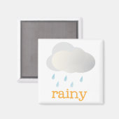 Kühlschrank Weather - RAINY Magnet (Vorderseite/Rückseite)