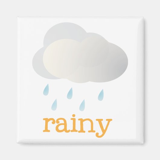 Kühlschrank Weather - RAINY Magnet (Vorne)