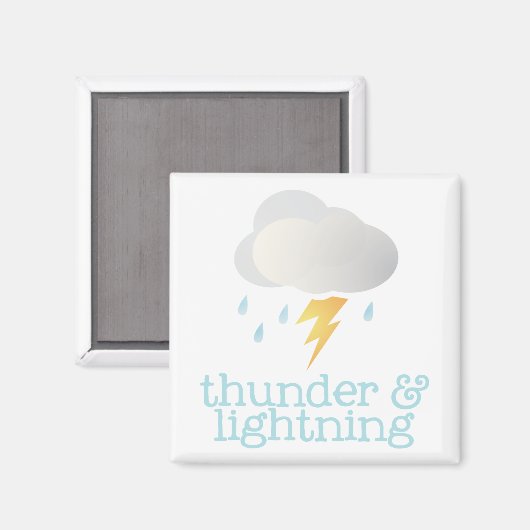 Kühlschrank Weather - THUNDER Magnet (Vorderseite/Rückseite)