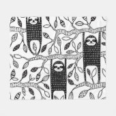 Kühlschränke: Süße Tier Muster. Fleecedecke (Vorderseite (Horizontal))