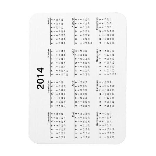 Kühlschrankmagnet 2014 magnet (Vertikal)