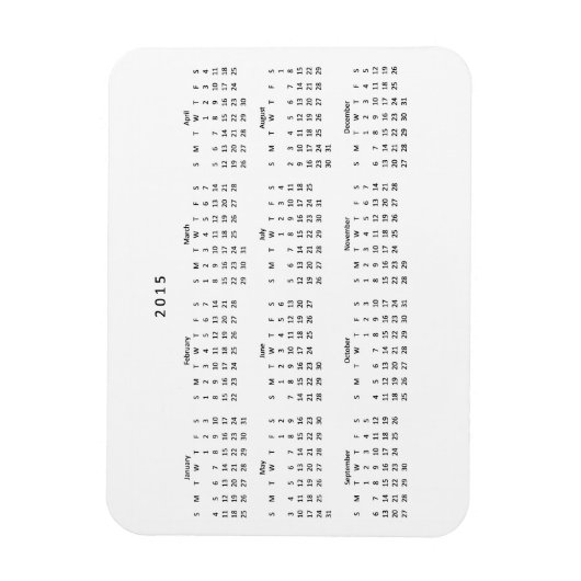 Kühlschrankmagnet 2015 magnet (Vertikal)