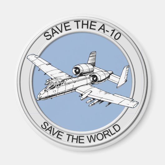 Kühlschrankmagnet A-10 gerettet (Vorne)