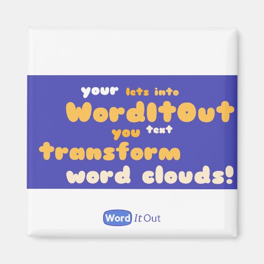 Kühlschrankmagnet: angepasstes Layout Magnet (Vorne)