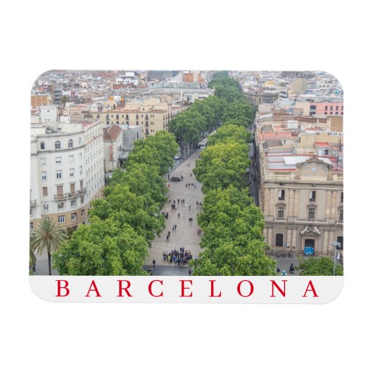 Kühlschrankmagnet Barcelona La Rambla Magnet (Horizontal)