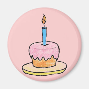 Kühlschrankmagnet "Birthday Cupcake"