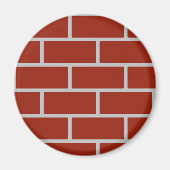 Kühlschrankmagnet (Brick Red & Gray) (Vorne)