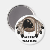 Kühlschrankmagnet der Ersten Nationen (Vorderseite/Rückseite)