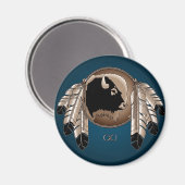 Kühlschrankmagnet der Ersten Nationen (Vorderseite/Rückseite)