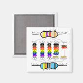 Kühlschrankmagnet der Farbdiagramme (Vorderseite/Rückseite)