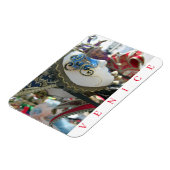 Kühlschrankmagnet der Karnevalmaske in Venedig Magnet (Linke Seite)