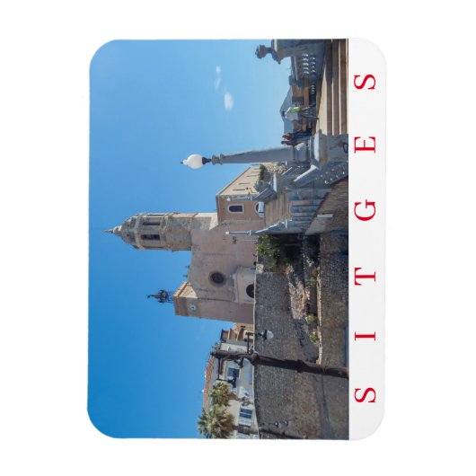 Kühlschrankmagnet der Kirche Sitges Magnet (Vertikal)