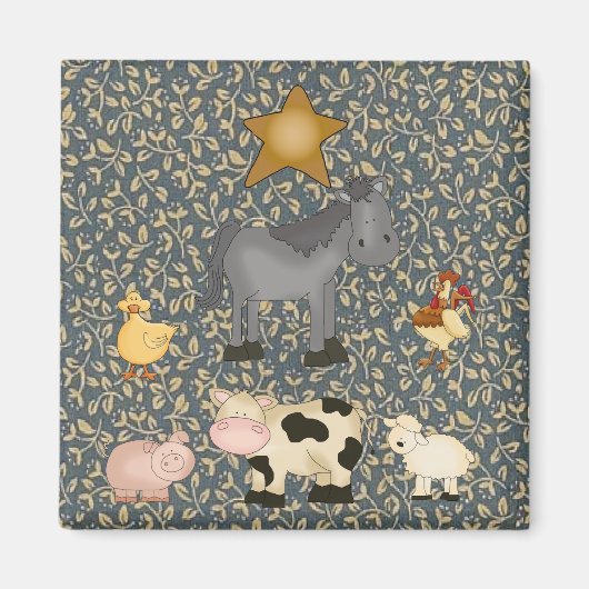 Kühlschrankmagnet der Landgewinnung von Tieren (Vorne)