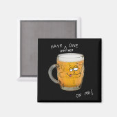 Kühlschrankmagnet des neuen Biermonsters (Vorderseite/Rückseite)