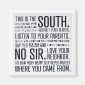 Kühlschrankmagnet des Südmanifests (Vorne)