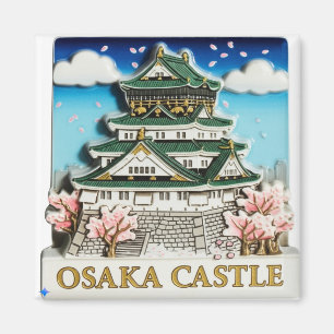Kühlschrankmagnet Design Prompt (Burg Osaka):