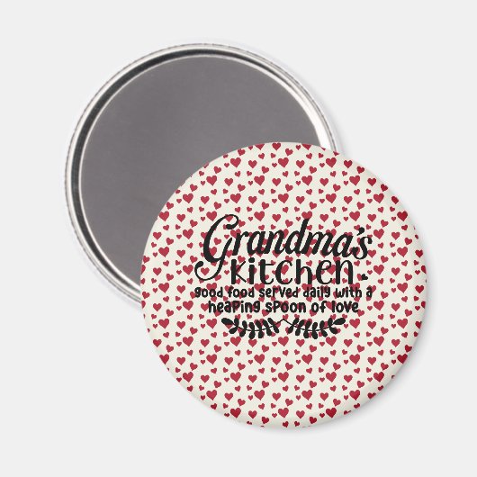 Kühlschrankmagnet - Großmutter-Küche (Vorderseite/Rückseite)