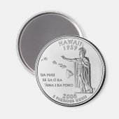 Kühlschrankmagnet "Hawaii Quarter" (Vorderseite/Rückseite)