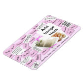 Kühlschrankmagnet Hochzeit Speichern Sie das Datum Magnet (Linke Seite)