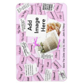 Kühlschrankmagnet Hochzeit Speichern Sie das Datum Magnet (Vertikal)