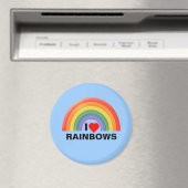 Kühlschrankmagnet "I Heart Rainbows" (In Situ (Geschirrspüler))