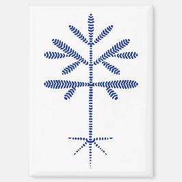Kühlschrankmagnet mit blauem Sapling