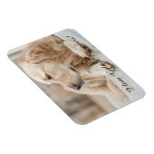 Kühlschrankmagnet mit Golden Retriever und Slogan Magnet (Rechte Seite)