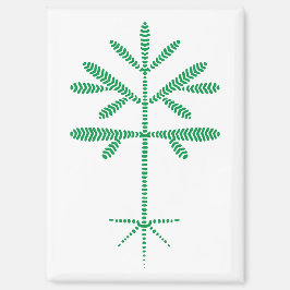 Kühlschrankmagnet mit grünem Schnitt