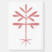 Kühlschrankmagnet mit rotem Sapling (Vorderseite)