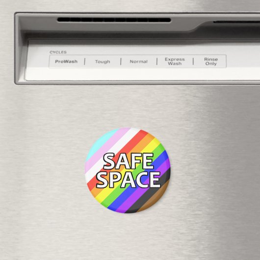 Kühlschrankmagnet mit Safe Space Pride (In Situ (Geschirrspüler))