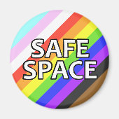 Kühlschrankmagnet mit Safe Space Pride (Vorne)