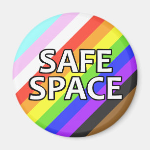 Kühlschrankmagnet mit Safe Space Pride