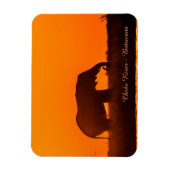 Kühlschrankmagnet mit Silhouette des Elefanten Magnet (Vertikal)