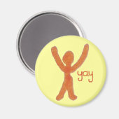 Kühlschrankmagnet mit Yay Man (Vorderseite/Rückseite)