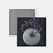 Kühlschrankmagnet - Schmetterlinge entstehen (Vorderseite/Rückseite)