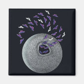 Kühlschrankmagnet - Schmetterlinge entstehen (Vorne)