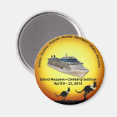 Kühlschrankmagnet Souvenir (Vorderseite/Rückseite)