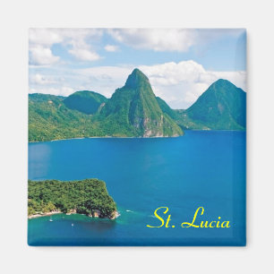 Kühlschrankmagnet St. Lucia