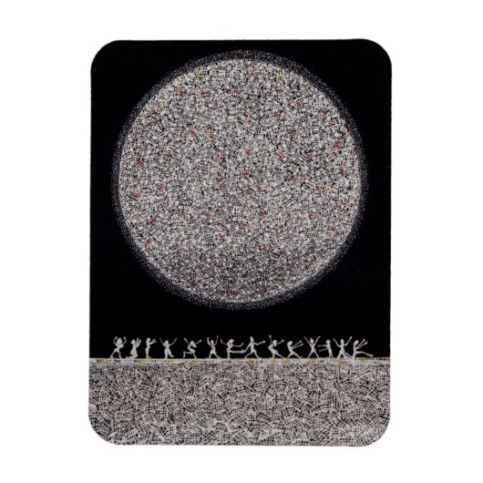 Kühlschrankmagnet - Tanzen unter dem Silbermond Magnet (Vertikal)