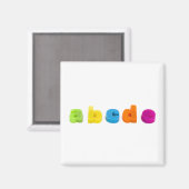 Kühlschrankmagnet von Buchstaben (Vorderseite/Rückseite)