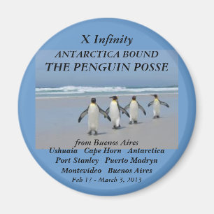 Kühlschrankmagnetunendlichkeit Penguingruppe 2013 Magnet