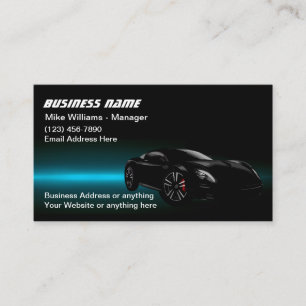 Kühlste Editable Design für Automobil-Geschäftskar Visitenkarte