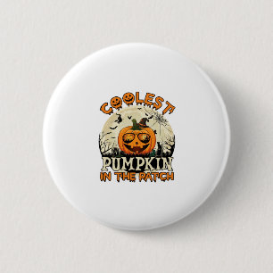 Kühlste Kürbisfeld-Sonnenbrille Hexenhut Halloween Button